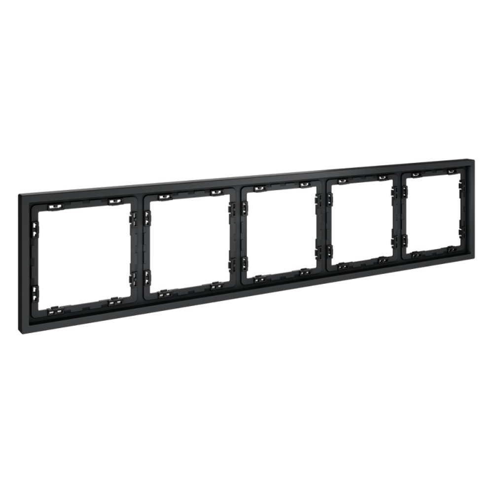 Рамка пластиковая VOLTUM S70 на 5 постов, (графит)