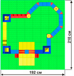 Конструктор Leco Замки GigaBloks 10"