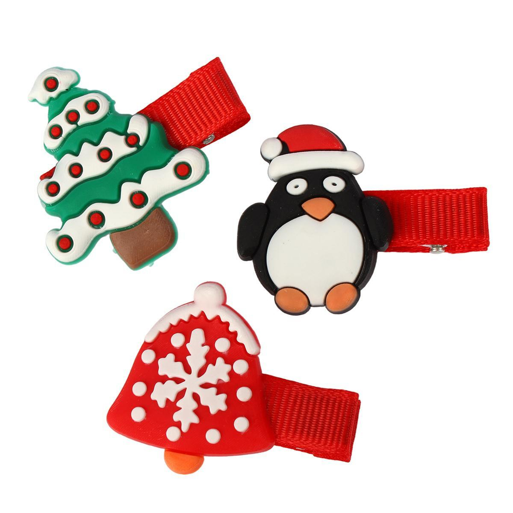 Зажимы для волос 3шт "PodarkiGrad - Весёлые приключения" (JINRE TRAVEL)