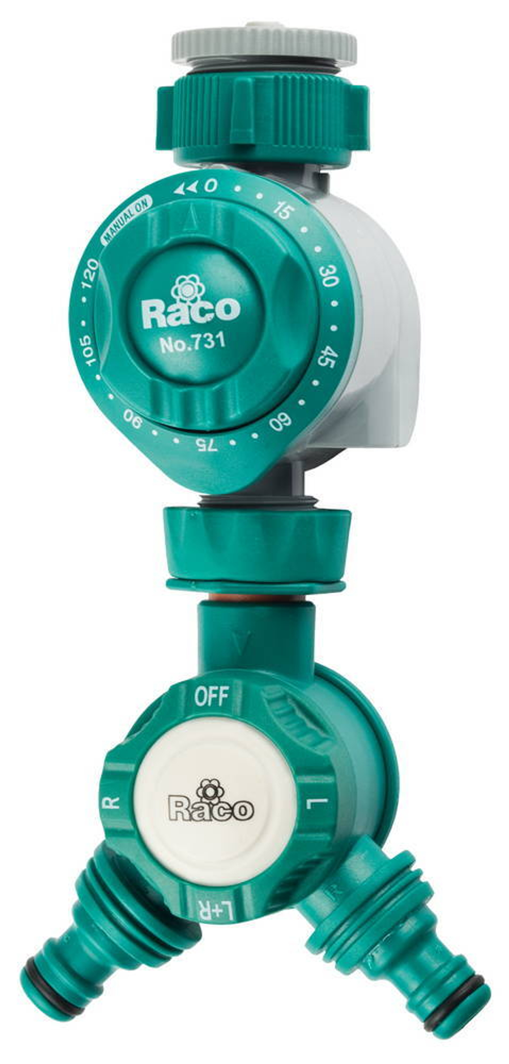 RACO d 3/4″ х 1″, для подачи воды, с двухканальным распределителем, механический таймер (4275-55/732D)