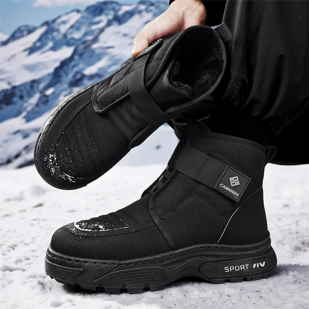 CHENGSHILUOTUO Elderly Insulated Shoes Men"s
