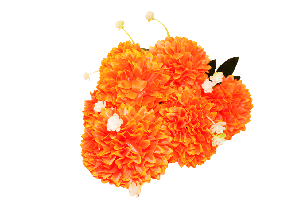 Букет Хризантем шар с листом