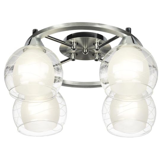 CL157142 Буги Алюм+Хром Св-к Люстра