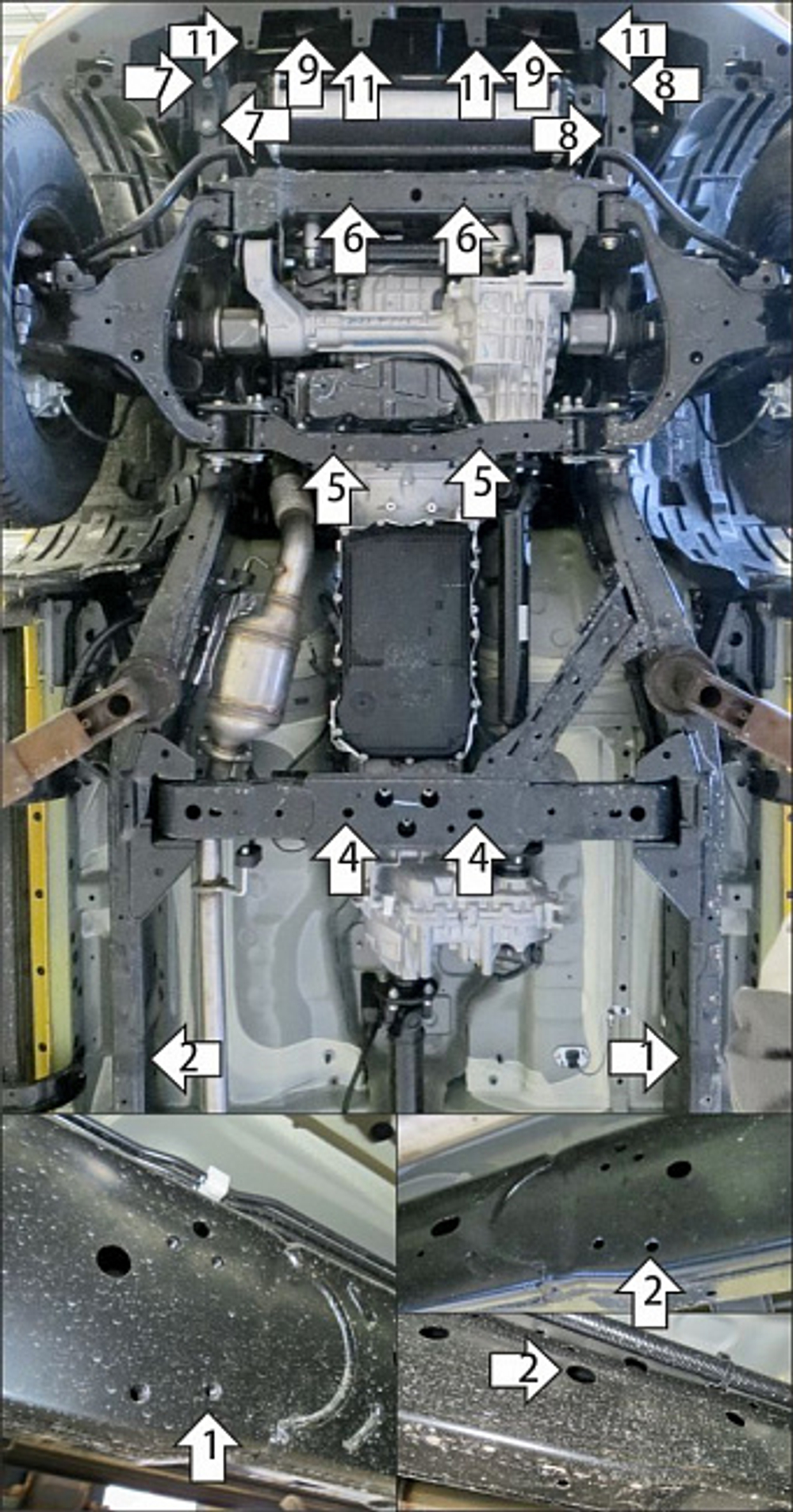 Защита радиатора, картера двигателя, КПП и разд. коробки. 1,5 мм, Сталь. для Dongfeng DF6 2022-н.в., Motodor.58603