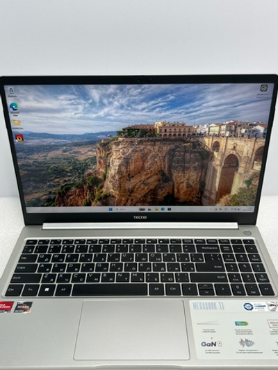 Ноутбук Tecno MEGABOOK T15DA (4894947004988) 15.6"/AMD Ryzen 7 5800U/RAM 16GB/SSD 512GB/AMD Radeon Graphics/1920*1080/IPS/DOS/Подсветка кл-ры: LED/серый космос. Состояние: Уценка/вмятина и царапины на корпусе