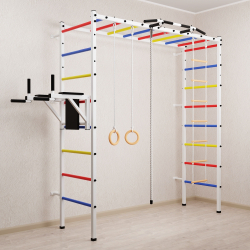 Спортивный комплекс Sv Sport П 403 (Турник/Брусья/Канат/Кольца/Лестница)