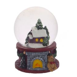 GAEM Фигурка декор с стекл шаре "Домик", D4,5 см, L5 W5 H6 см