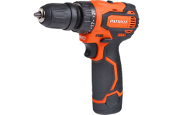 Аккумуляторная дрель-шуруповерт Patriot BR 369Li, две АКБ Li-Ion, 12В, 2,0 Ач, 35Нм, 180201369