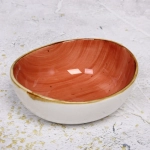 Салатник керамический «Corsica orange» 14*13*6см