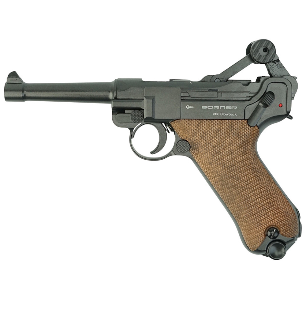 Пистолет пневматический Borner P08 4,5 мм BLOWBACK