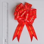 Бант декорированный - шар «Золотое сечение», красный