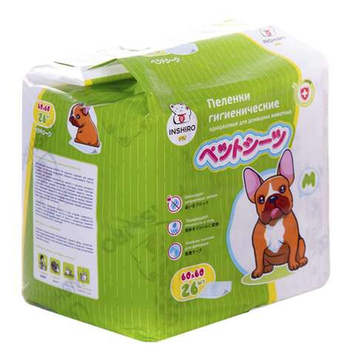 INSHIRO пеленки для животных 60*60 М 26 шт.