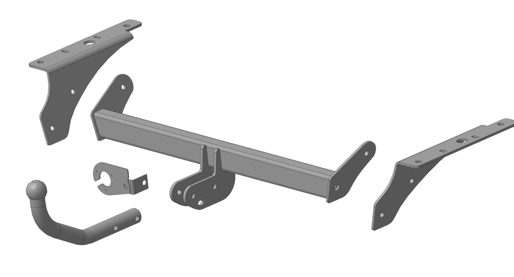 Фаркоп для Geely Cityray 2024- крепление шара на двух болтах Трейлер.8040