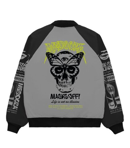 Бомбер MEDOOZA "Mystic" (серо-черный)