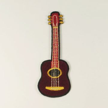 Нашивка Гитара (коричневая)