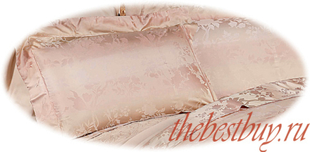 Комплект постельного белья  ANABELLA  жаккард, 100% натуральный шелк (арт. 364-6) -евро