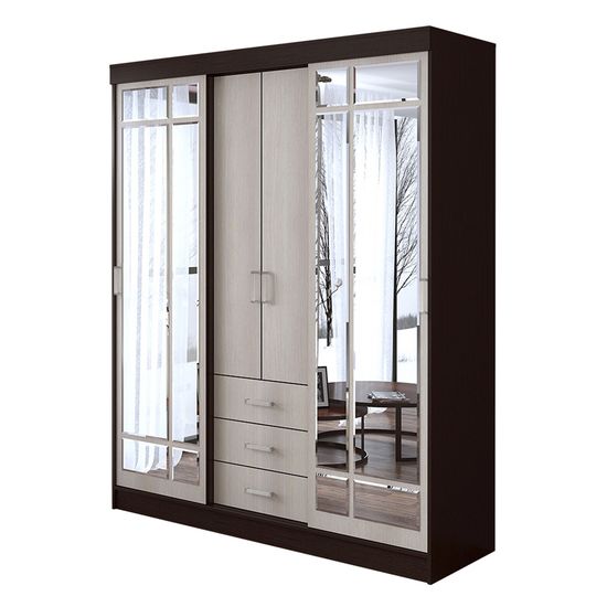 Шкаф-купе МАЭСТРО 1,7м венге/лоредо (1700*2200*600) /3/