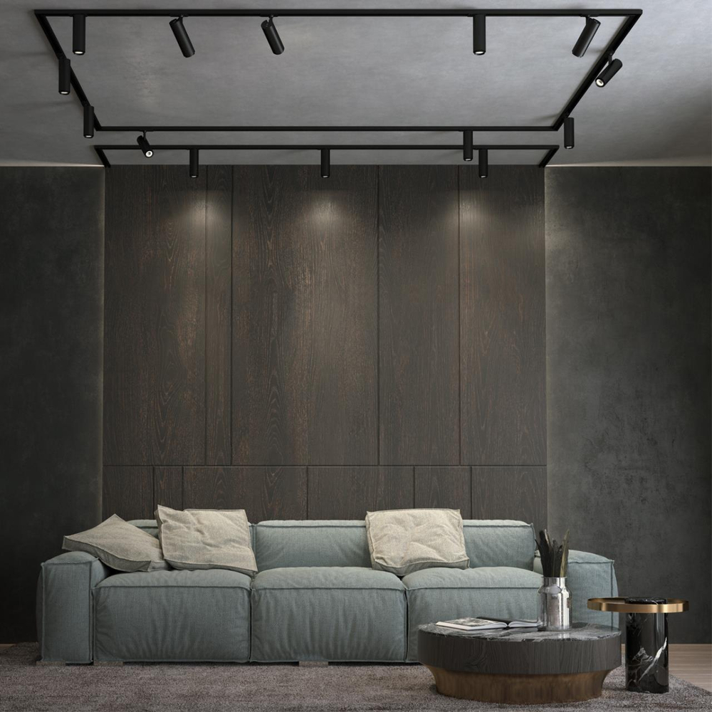 359029 PORT NT23 220 черный Однофазный трехжильный трековый светильник с перекл. цв.температуры и мощности IP20 LED 3000К\4000К\6000К 5W/9W/13W 220V N