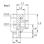 Соединение JE DS20 М27х2 (корпус)