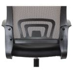 Кресло оператора Helmi HL-M95 R (695) "Airy", спинка сетка черная/сиденье ткань TW черная, пиастра