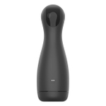 Черный вибромастурбатор с имитацией орального секса Amovibe Good Night Pro Squeezing, Sucking & Vibrating Masturbator