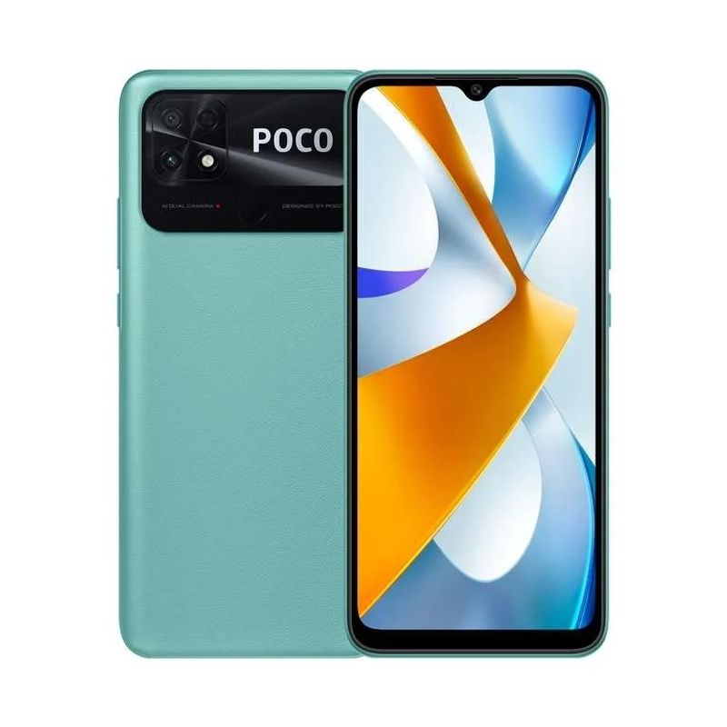 Смартфон Xiaomi POCO C40 4/64ГБ, бирюзовый, Ростест, оф. гарантия