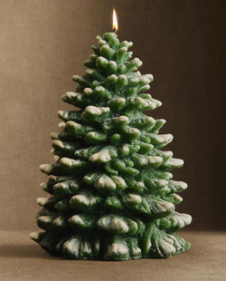 ZARA HOME СВЕЧА «ЗАСНЕЖЕННАЯ НОВОГОДНЯЯ ЕЛКА», ЗЕЛЕНЫЙ