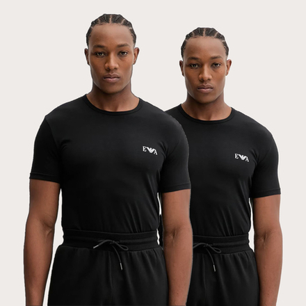 Набор мужских футболок 2в1 черные Emporio Armani EM001849_AF14131