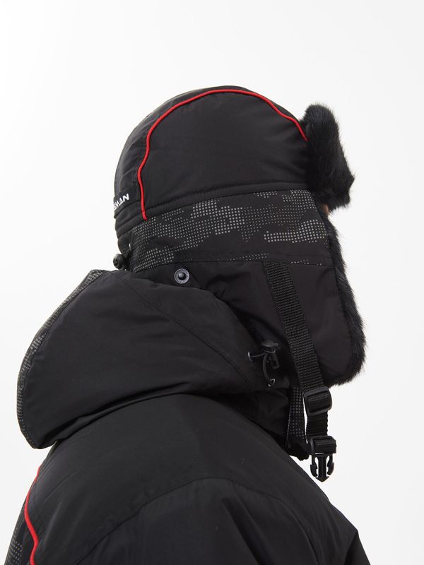 Шапка ушанка зимняя Reflect ткань Reflex Membrane цвет Чёрный иск. мех Норка