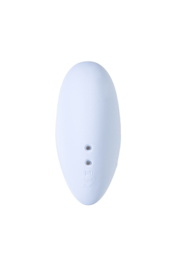 Вакуум-волновой стимулятор клитора с вибрацией Satisfyer Cutie Heart, силикон, голубой, 7,7 см