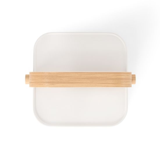 Держатель для салфеток bellwood, белый/натуральное дерево