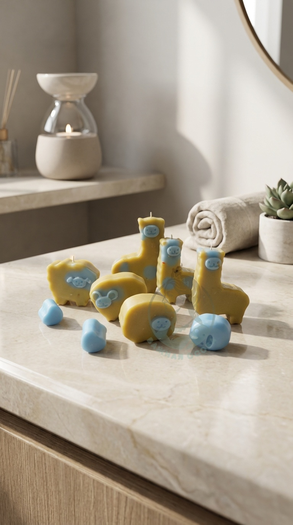 Мелтсы "Ламы и ко". Аромат: сахарная сосна и пачули.