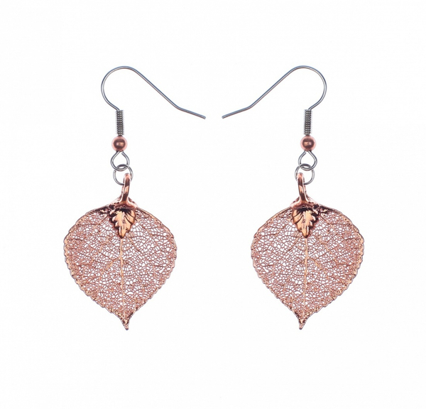 Серьги листья Ester Bijoux Осина LF30C-C BR