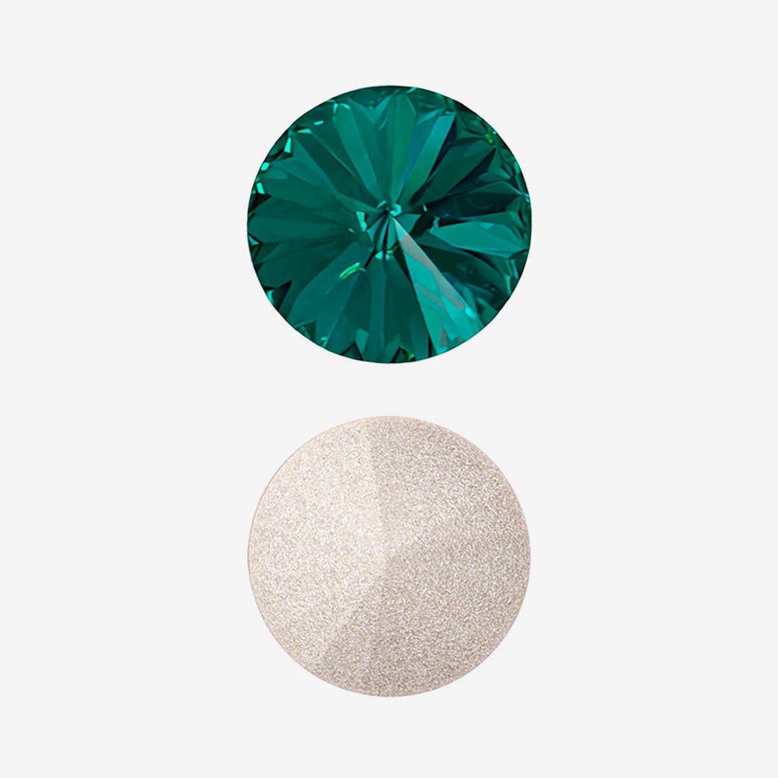 Кристалл Риволи (Rivoli), оттенок "Голубой Циркон"/"Blue Zircon", 12мм