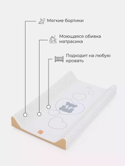 Накладка для пеленания Топотушки Мой Любимый Мишка 79x46