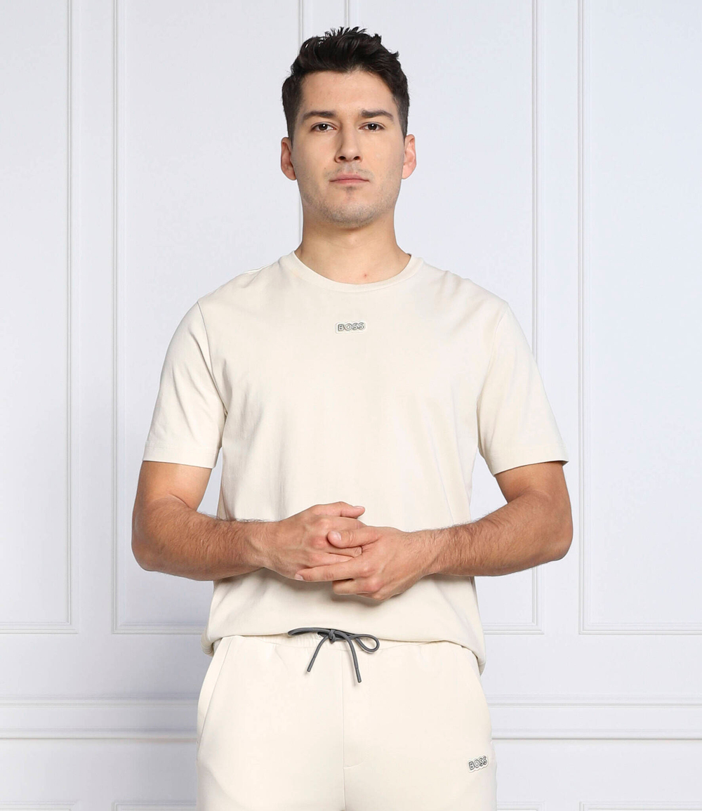 футболка tee tape BOSS GREEN - бежевый(50472378)