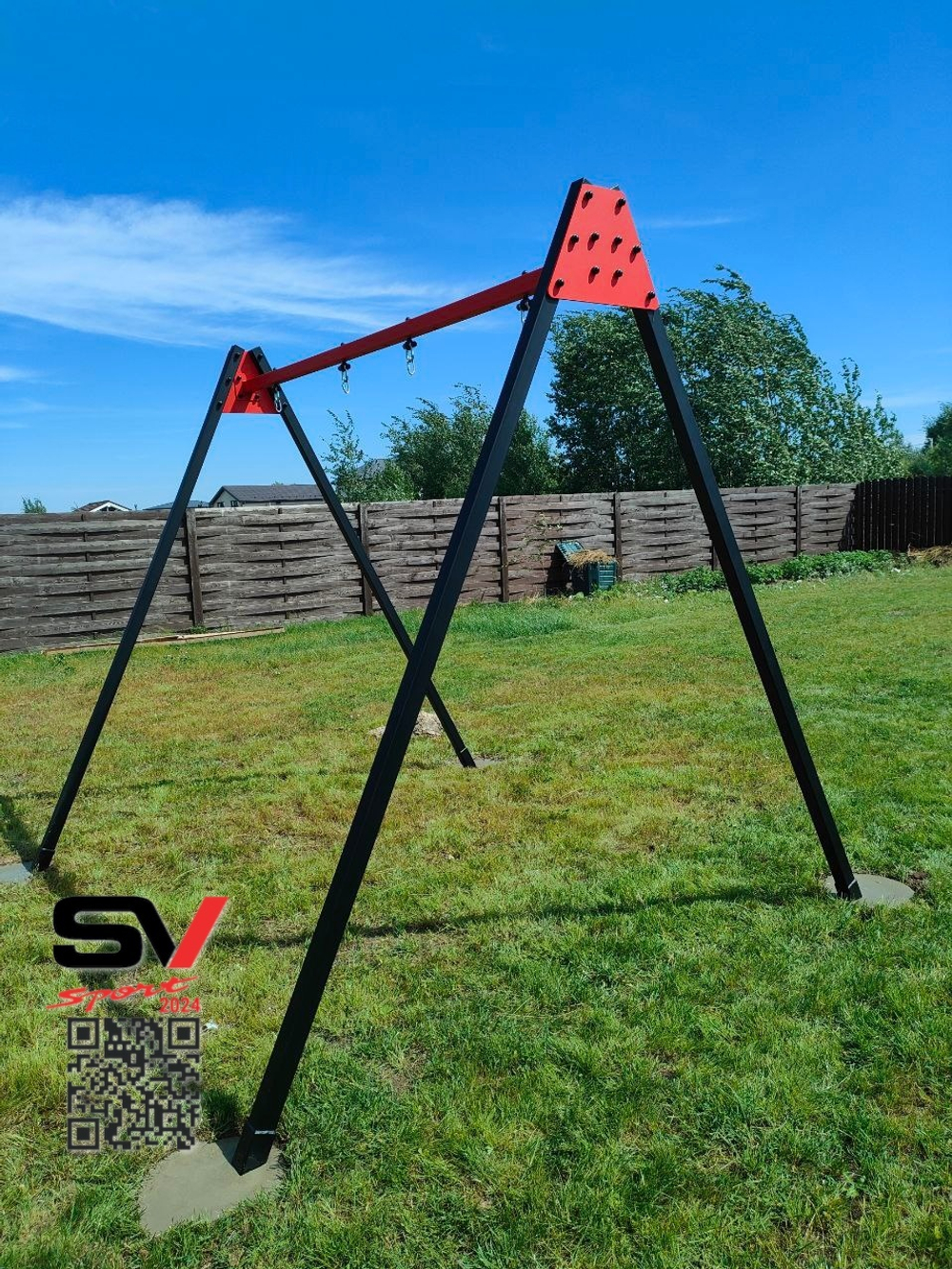 Монтаж уличных качелей Sv Sport