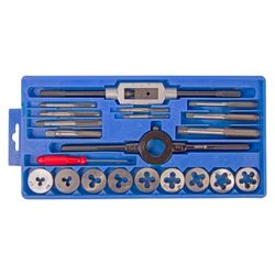 МАСТАК (351-00021C) Набор метчиков и плашек HSS M3-M12, 21 предмет