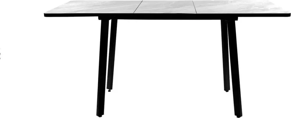 Стол Миллер пластик бабочка раздвижной чёрный (комплект ног №3)