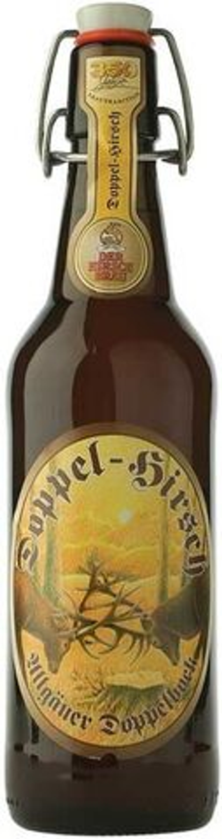 Пиво Хиршброй Доппель Хирш / Der Hirschbrau Doppel-Hirsch 0.5 - стекло, бугельная пробка