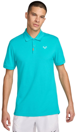Мужское теннисное поло Nike Rafa Slim Polo - небесный