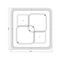 Потолочная светодиодная люстра Escada Module 10235/4Led Square