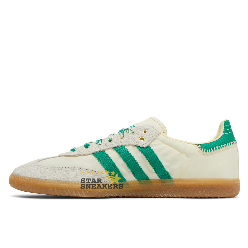 ADIDAS SAMBA x Wales Bonner "Cream White Bold Green"