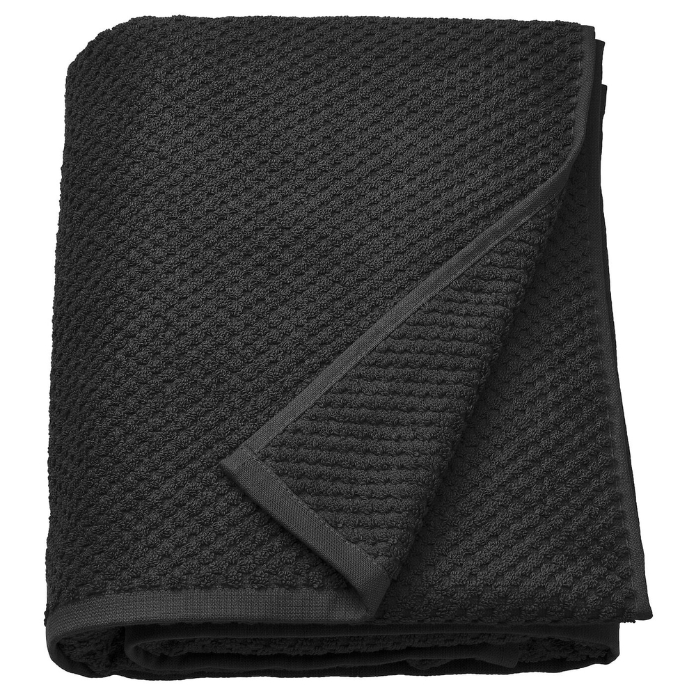 IKEA GULVIAL  (ИКЕА ГУЛВИАЛ)  -  Полотенце банное, черное, 100x150 см