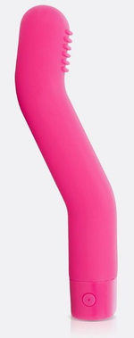 Изогнутый вибратор Reach It Charged Vibe - 17 см. (Цвет: разноцветный)