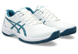 Теннисные кроссовки Asics Gel-Game 9 Clay/OC - white/restful teal - White Бирюзовый