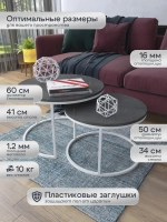 Комплект журнальных столов Акцент - БЗЧ - МДФ в ПВХ