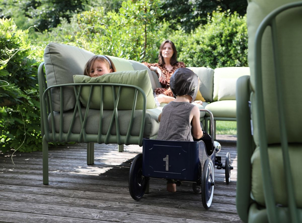 Диван пластиковый с подушками Nardi Komodo 5, агава, джунгли