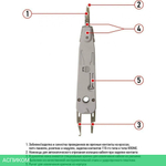 Инструмент для заделки кабеля Rexant HT-200R (12-4201)