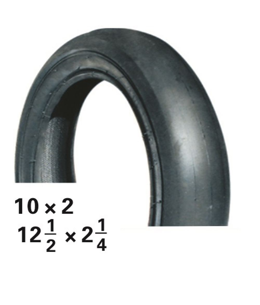 Покрышка 10 x 2 1/4 09-500247 ВЕЛОСИПЕДНАЯ (1 -1,5 Bar) слик черная HOTA SALE
